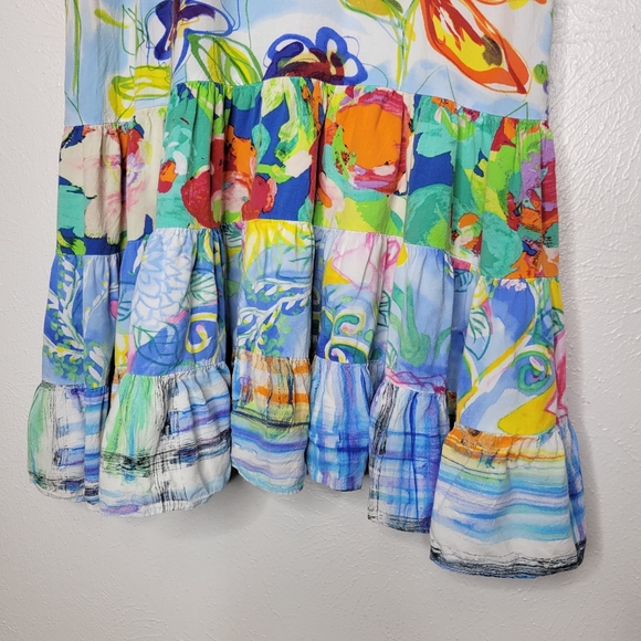 Jams World Dresses Jams World Hattie Dress Blue And Orange Floral